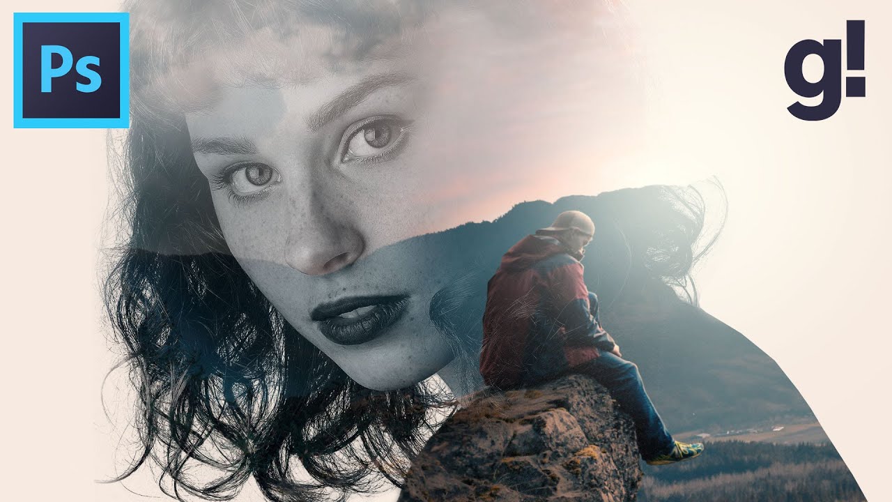 DOUBLE EXPOSURE EFFECT TUTORIAL PHOTOSHOP IN LIMBA ROMANA