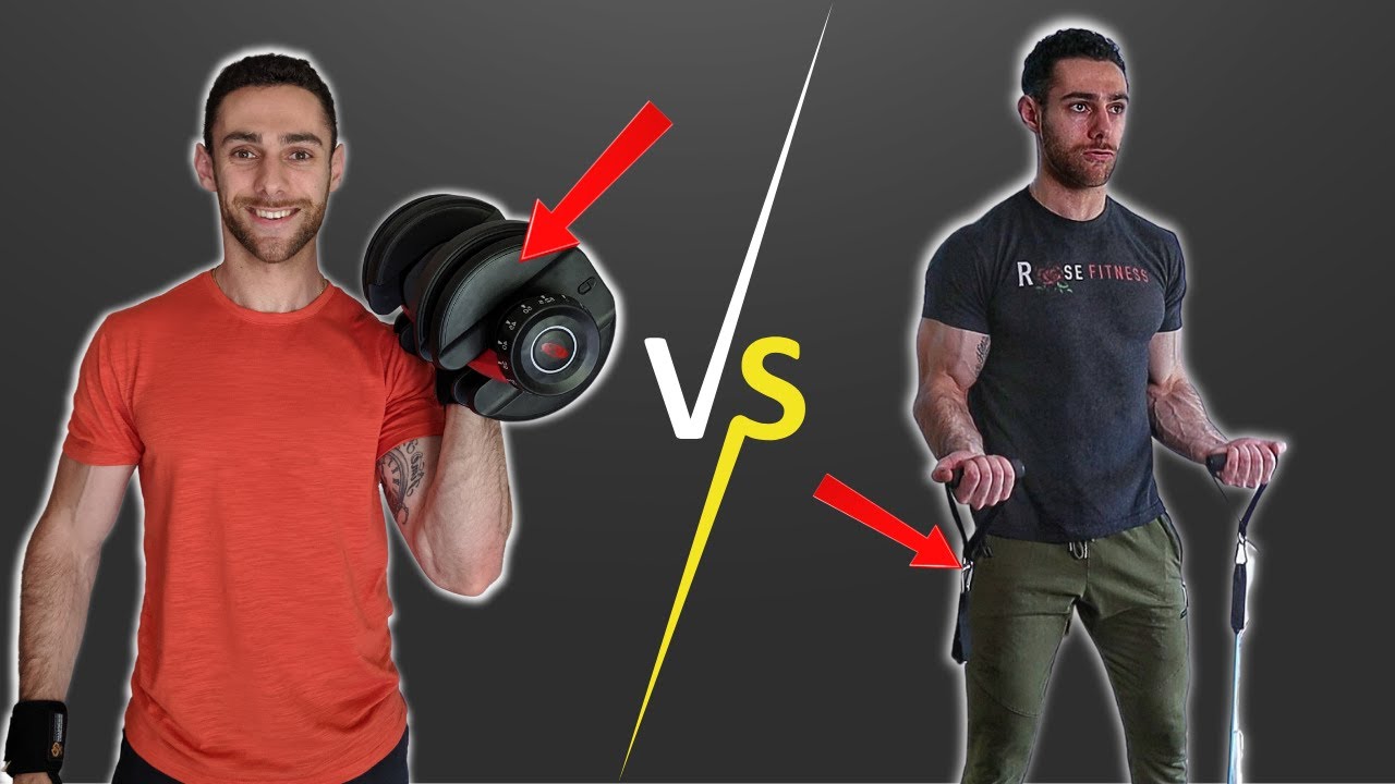 Adjustable Dumbbells vs Resistance Bands for men