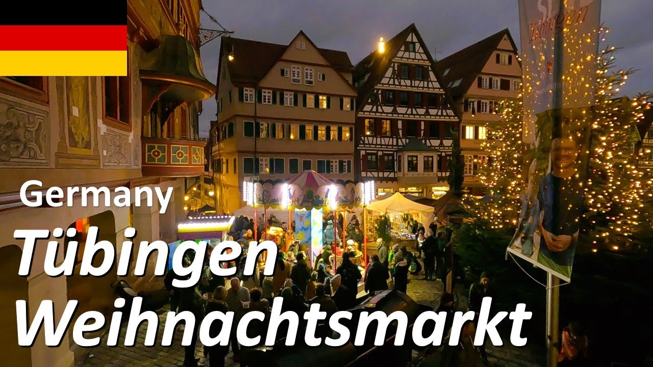 【Tübingen Weihnachtsmarkt】🇩🇪Christmas Market in the Medieval Town of Tübingen Germany