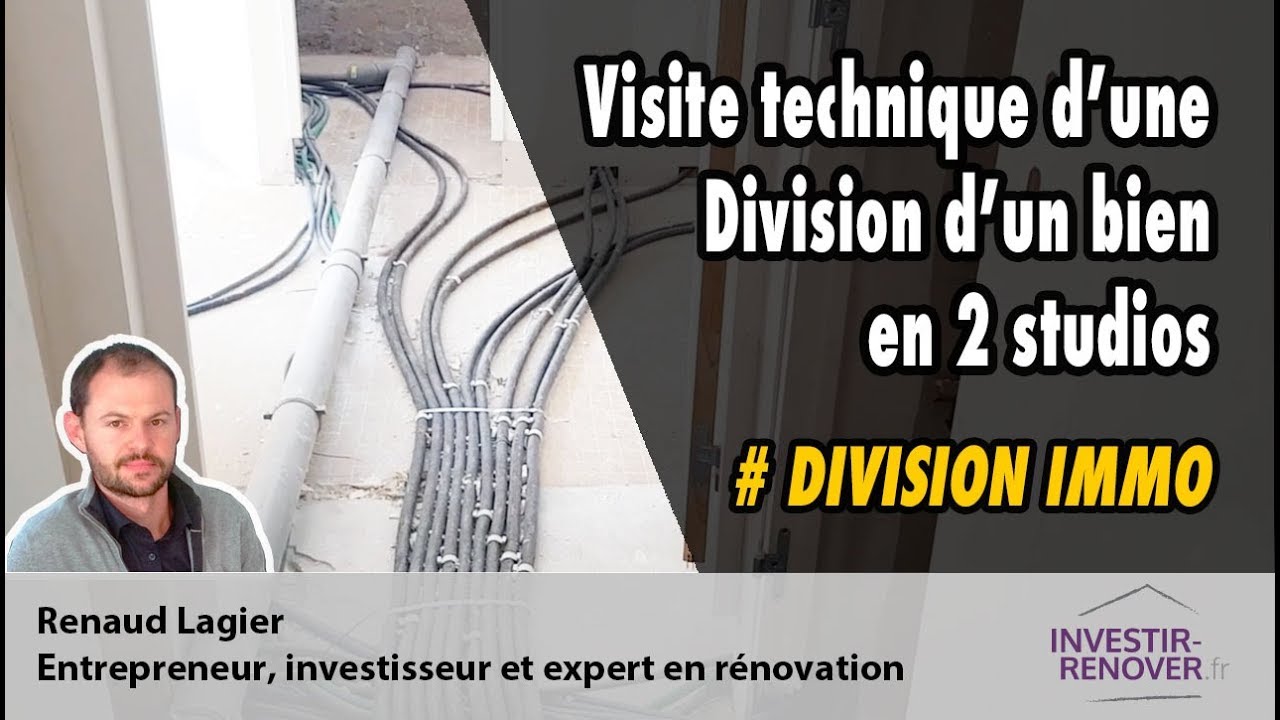 Visite d'un chantier (en cours) de division d'appartement en 2 studios