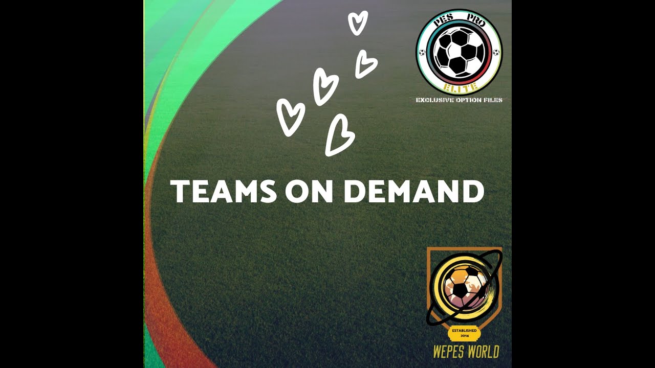 WE ARE UNITED FC PREVIEW PES 2020 OPTION FILE - EFOOTBALL 2020 & 2021 - TEAMS ON DEMAND