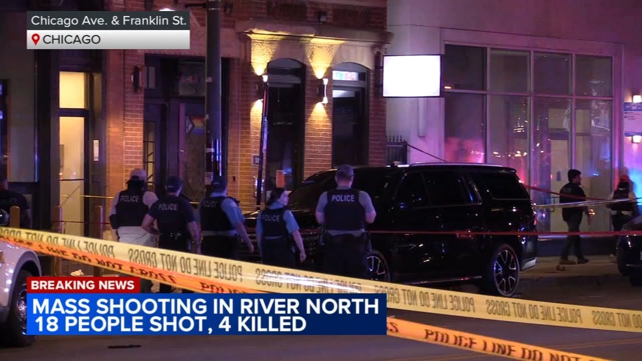 18 shot, 4 fatally, in River North, Chicago police say