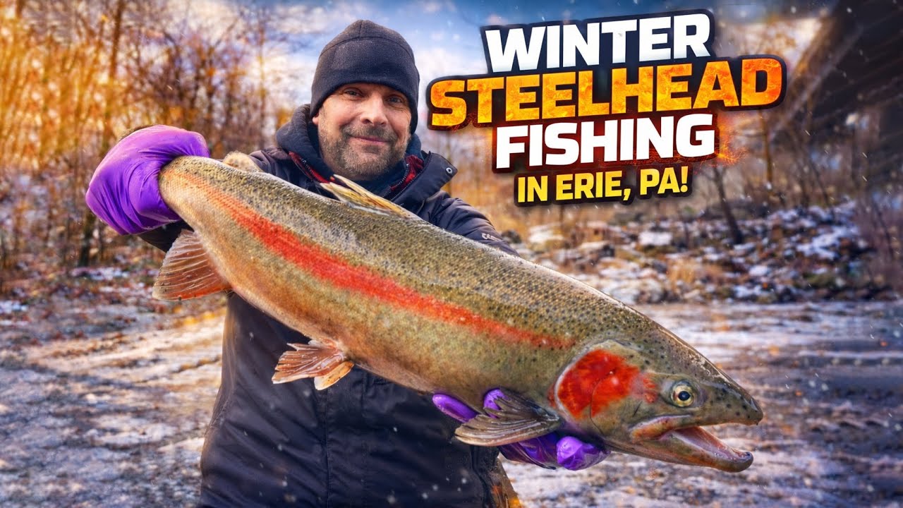 STEELHEAD FISHING IN ERIE PA | WINTER STEELHEAD