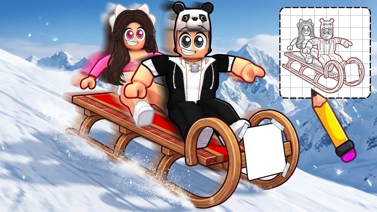 Aşağı Kaymak İçin KENDİ KIZAĞINI ÇİZ! (Roblox)