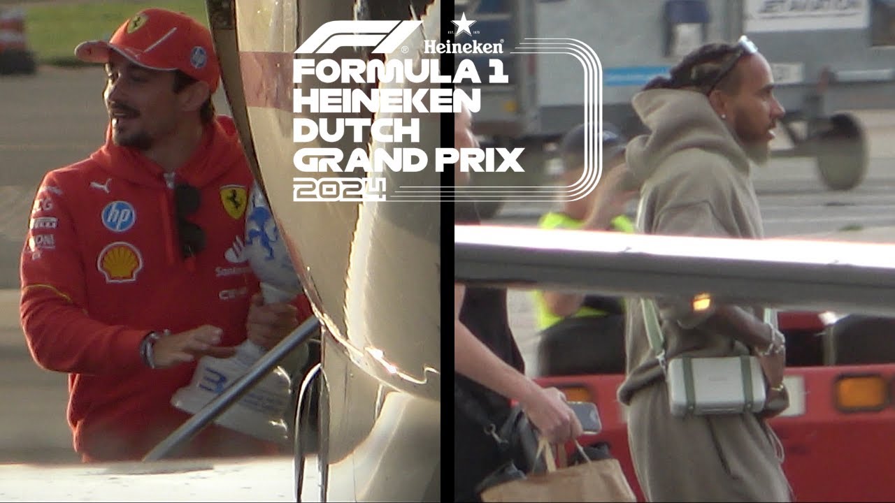 F1 Drivers Departing in Private Jets After The 2024 Dutch Grand Prix (4K)