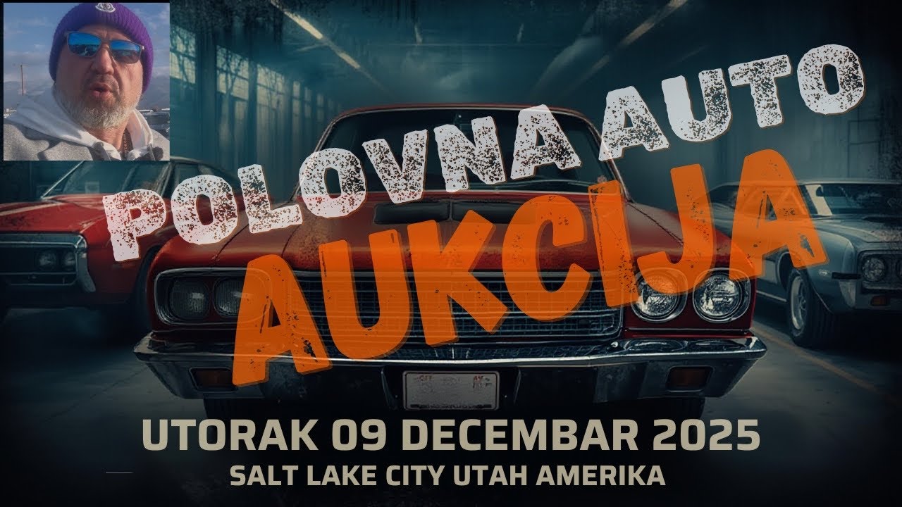Zimska auto aukcija u američkom olimpijskom gradu super auta razni modeli i niske cijene