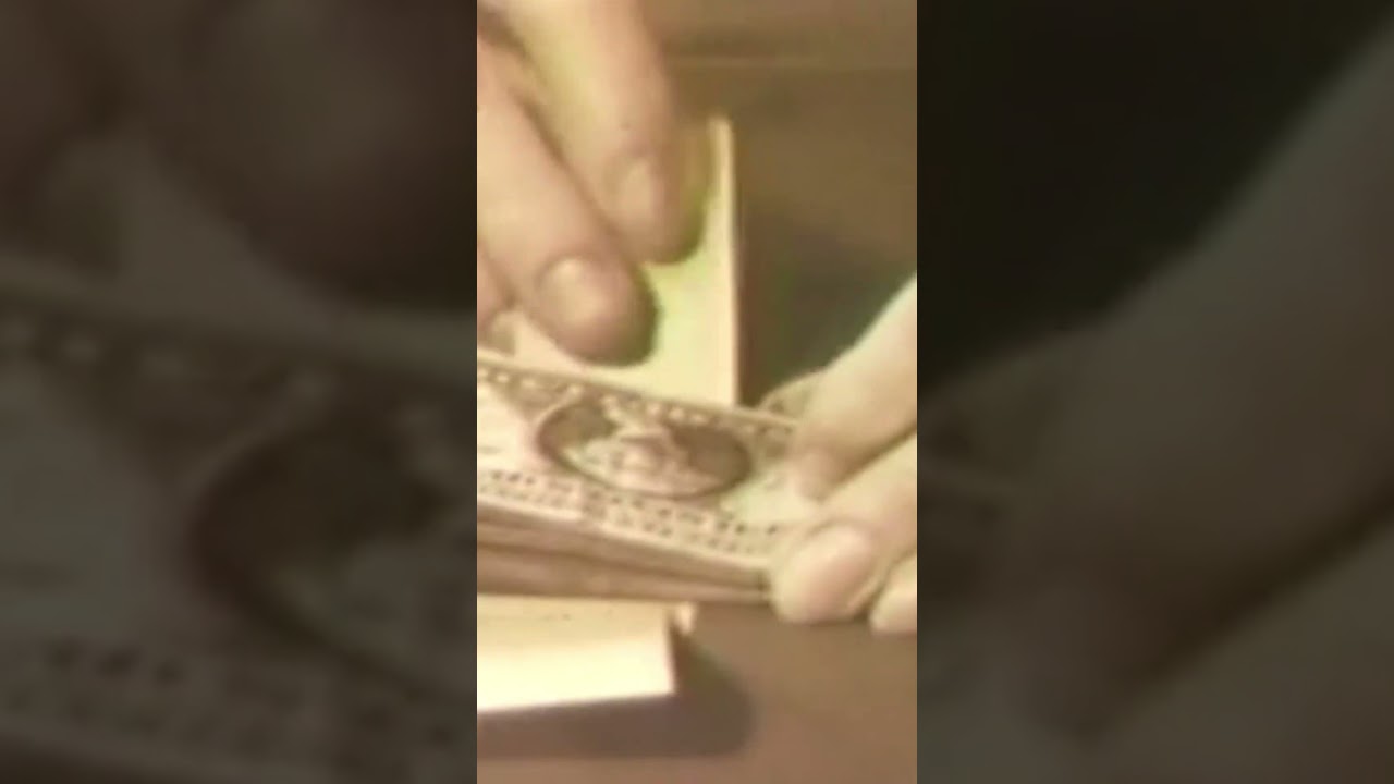 Counting Cash - She Thinks Someone is Going to Steal Her Money - Historic 1960s Banking