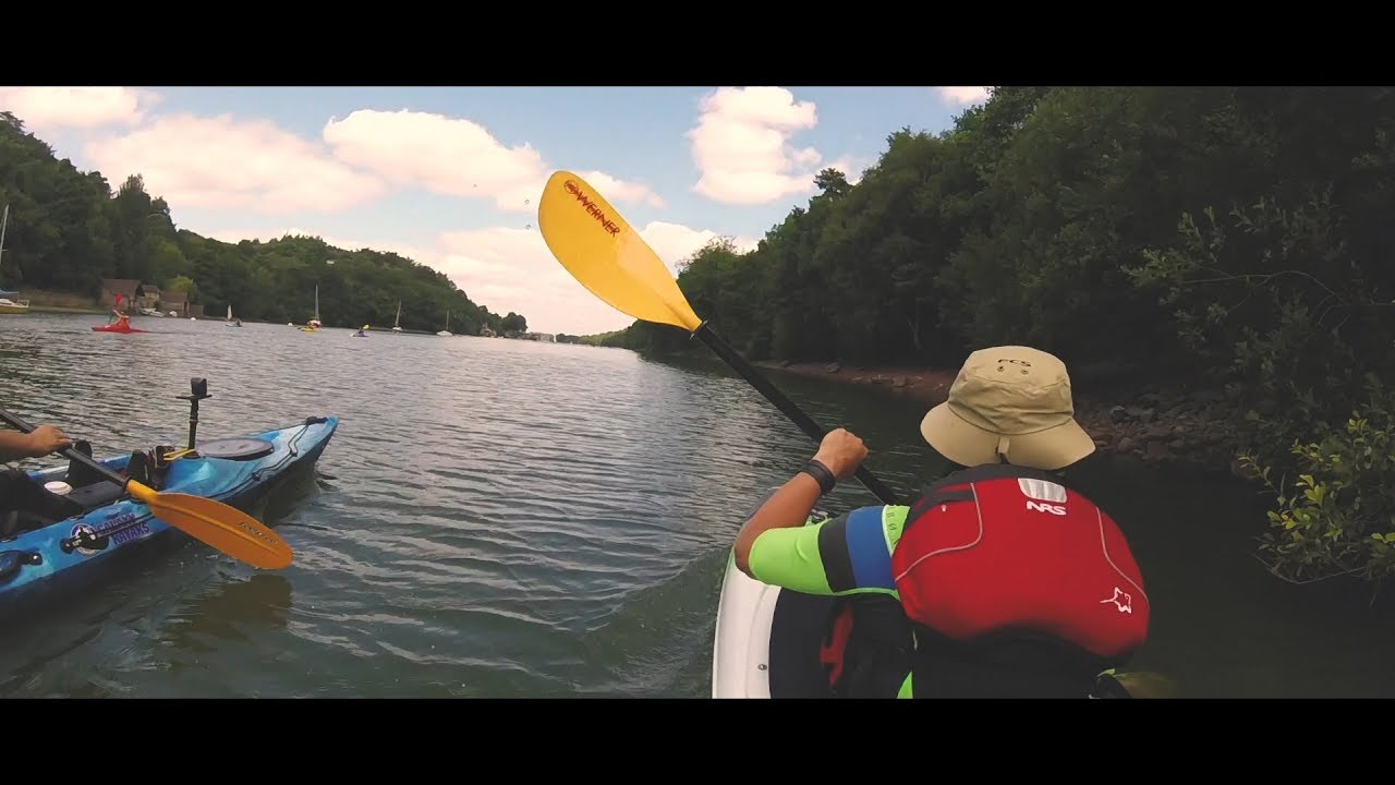 Kayaking Rudyard Lake on a Galaxy Sturgeon and wave sport  Ethos 10