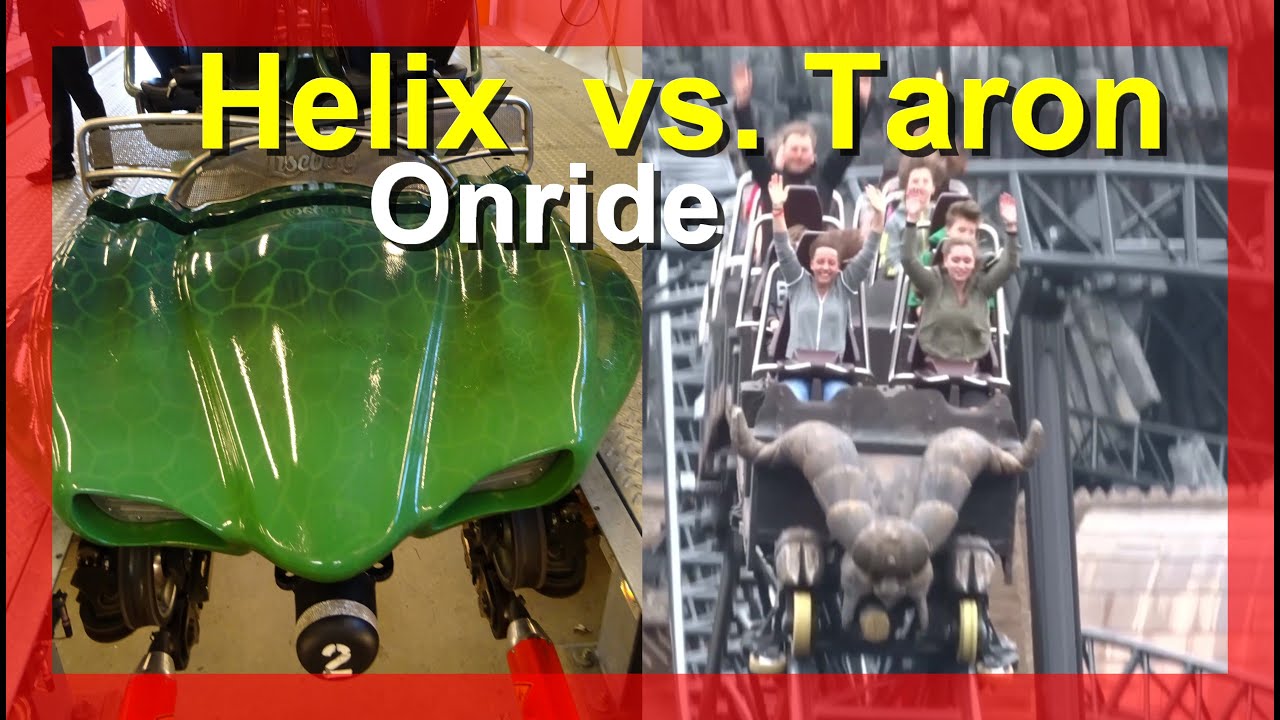Taron vs. Helix (Onride) Achterbahn Duell Phantasialand Taron – Liseberg Helix POV Onride & Off Ride