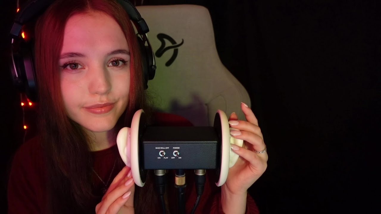 ASMR Tapping and Tongue clicking with echo 💤 Magical rain-like sounds 💤 3Dio