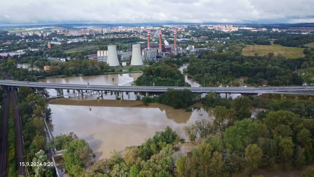 Povodně 2024 Ostrava - Řeka Odra 🌊