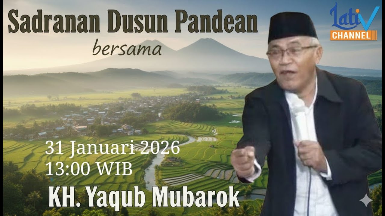 PENGAJIAN AKBAR BERSAMA KH. YAKUB MUBAROK DALAM RANGKA SADRANAN DUSUN PANDEAN