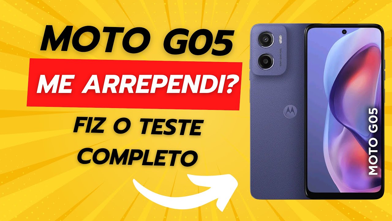 Chegou! Moto g05 é bom? Unboxing do Moto G05