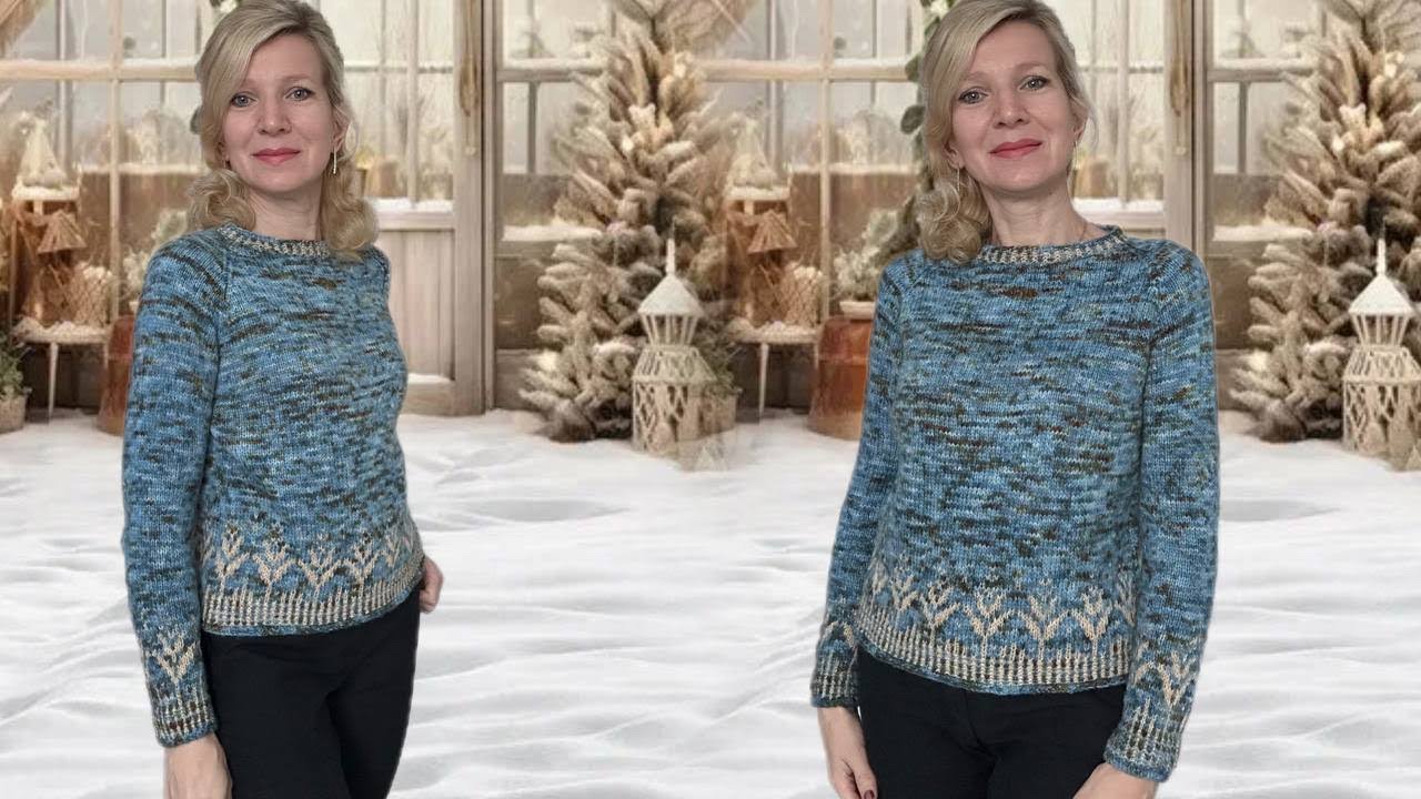 Джемпер «Декабрь» регланом снизу/ МК 🧶