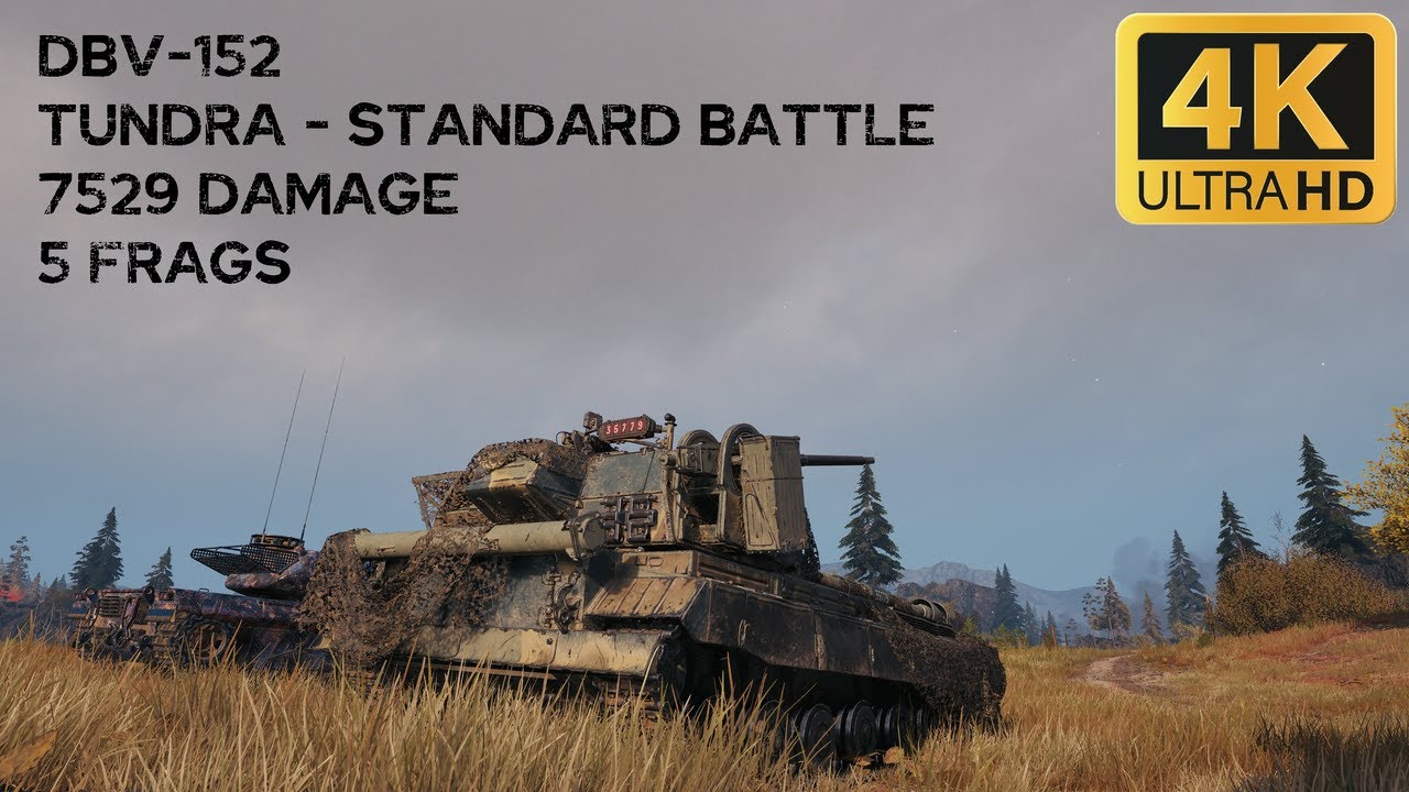 DBV-152 7,5k damage 5 frags on Tundra - World of Tanks