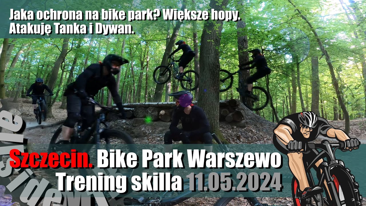 Szczecin MTB. Bike Park Warszewo. Tank i Dywan. Jaka ochrona na bike park? Enduro, grawitacja...