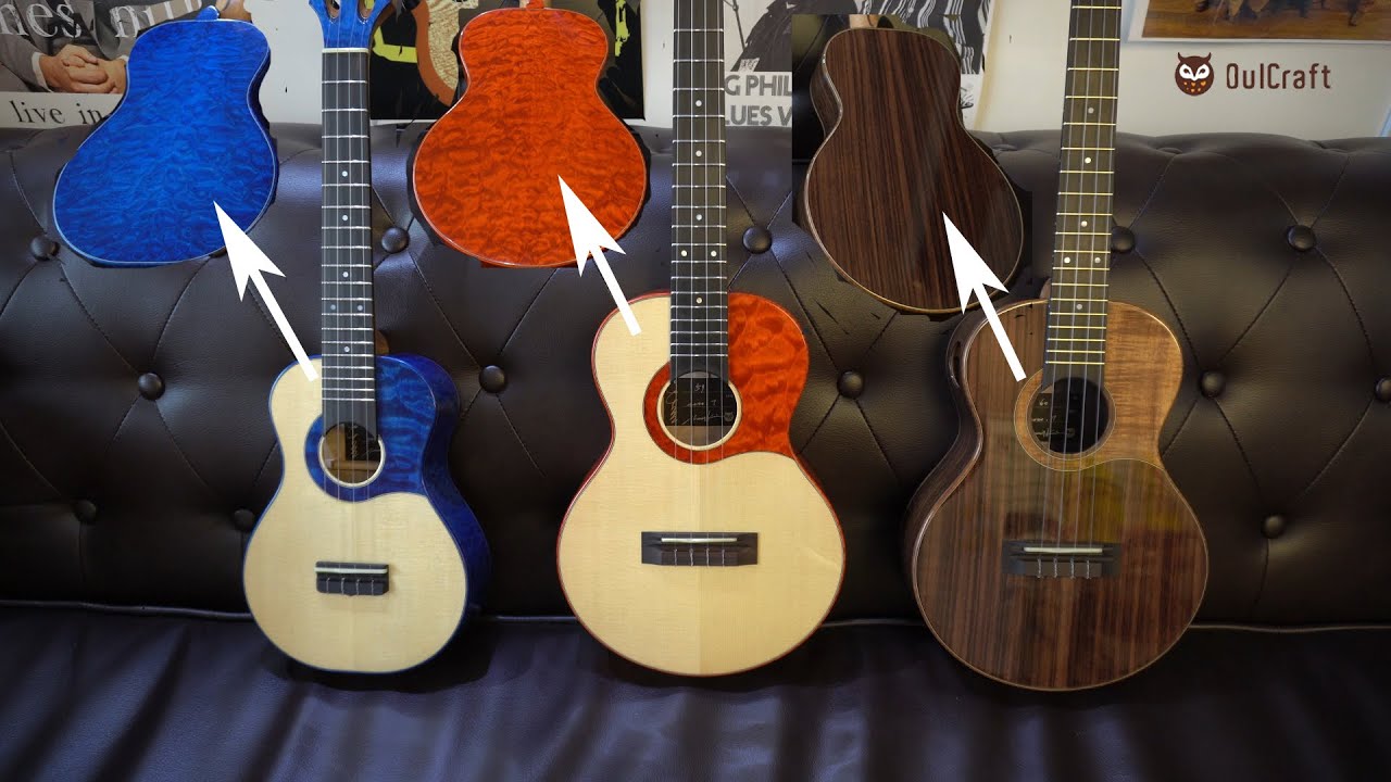 OulCraft Ukuleles - Custom Shop - Unboxing 3 x stunning Concert and Tenors