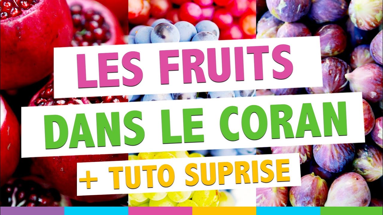 L'arabe facile: les fruits dans le coran et TUTO 