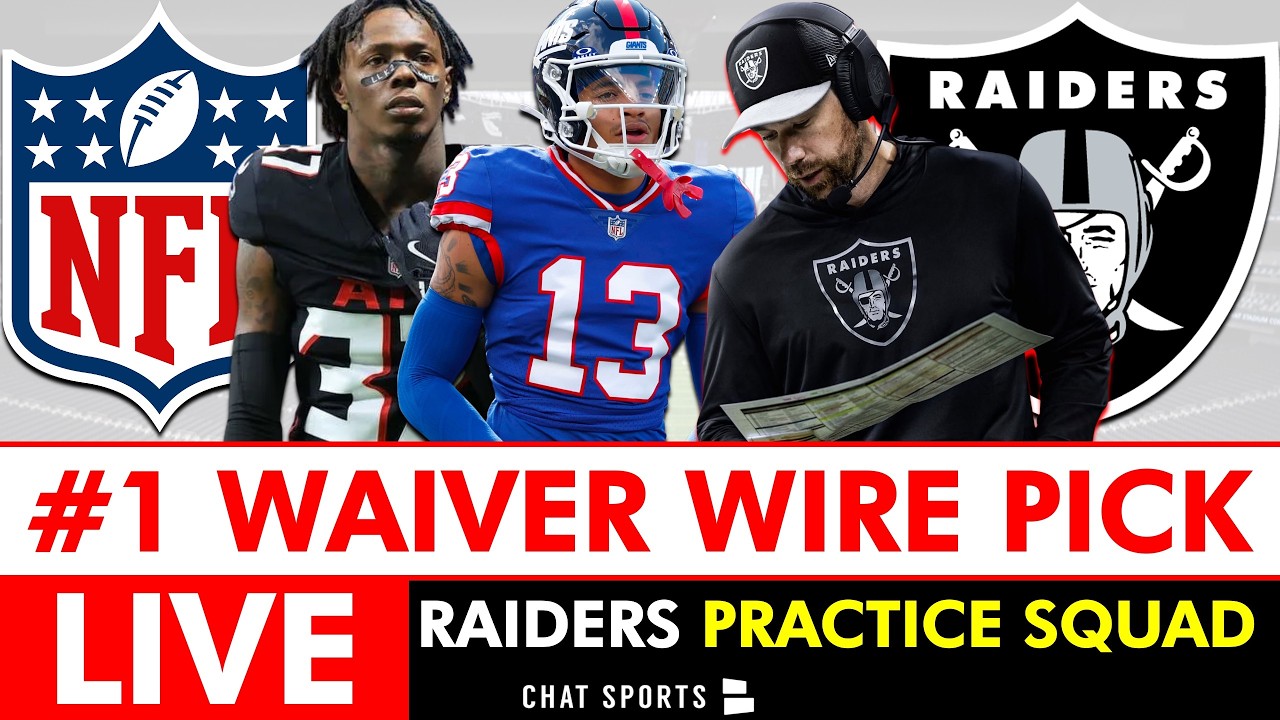 NFL Waiver Wire LIVE: Raiders #1 Pick On Waivers + Top Free Agent & Trade Targets For Las Vegas