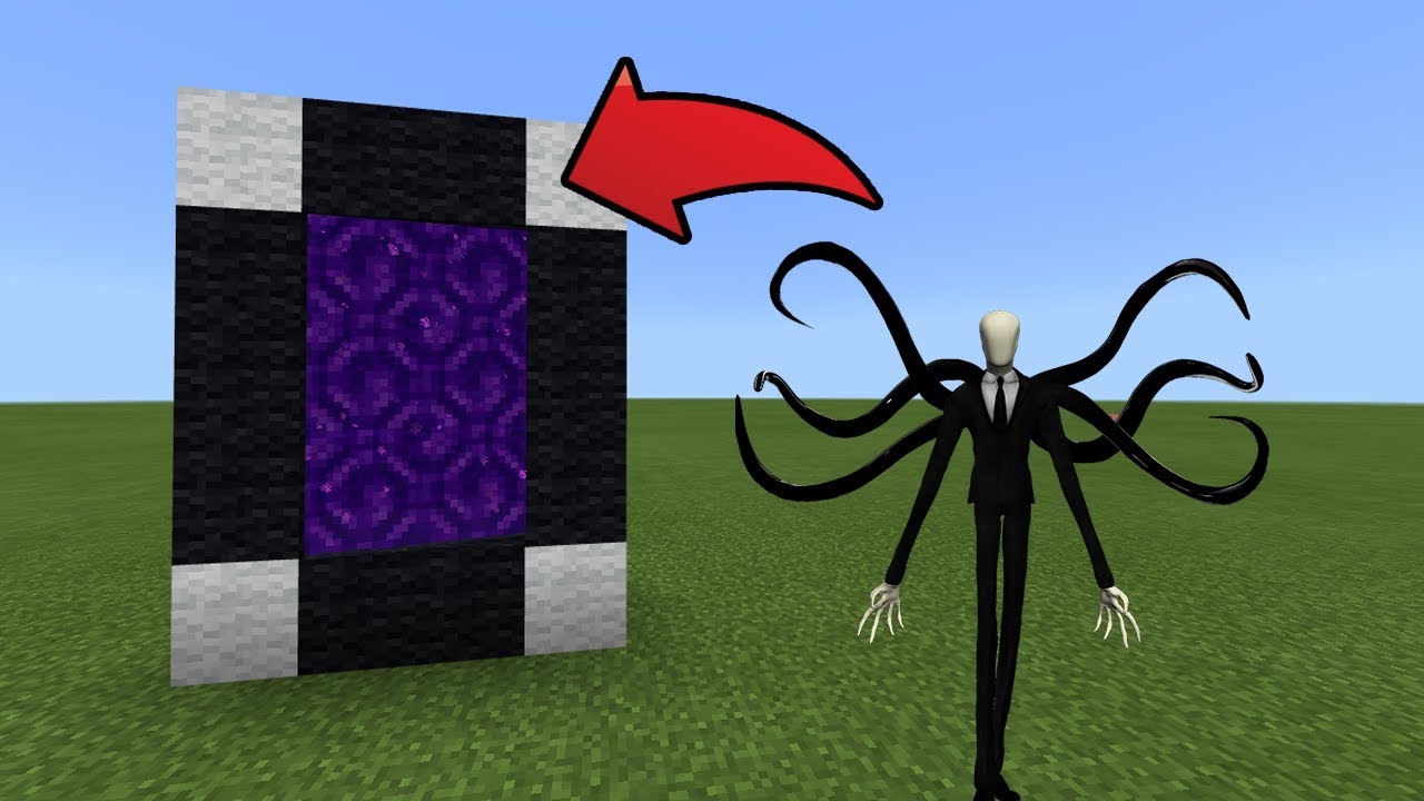 How To Make a Portal to the Slenderman Dimension in MCPE (Minecraft PE)