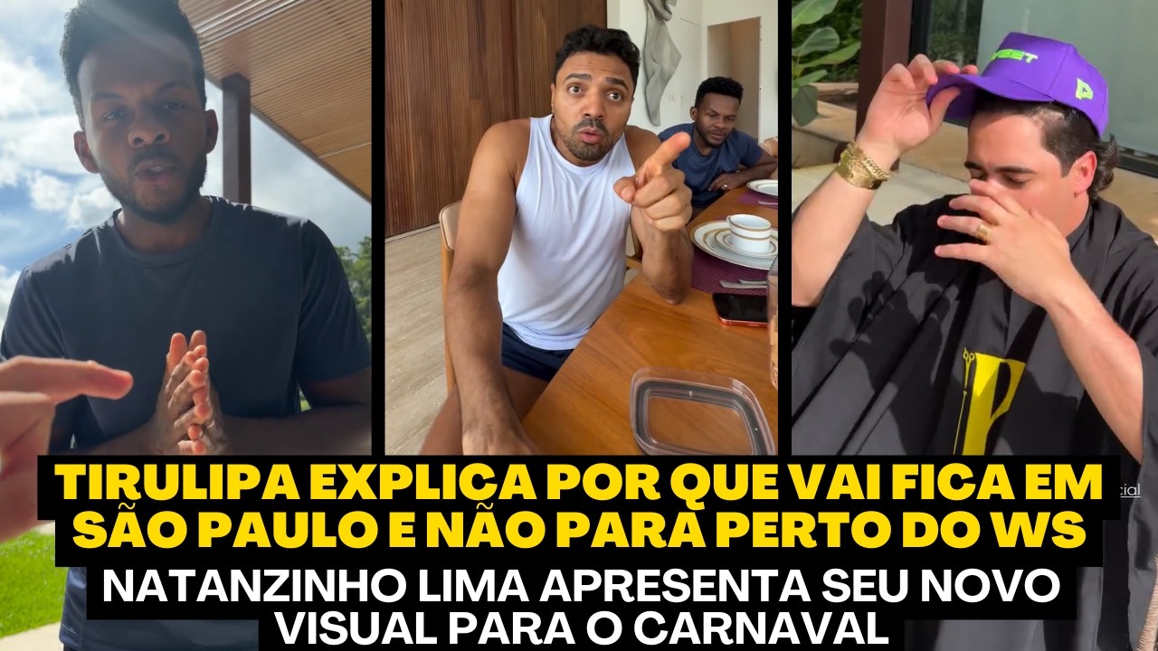 TIRULIPA EXPLICA POR QUE NÃO VAI PARA FORTALEZA PERTO DE WESLEY SAFADÃO - CONFIRA