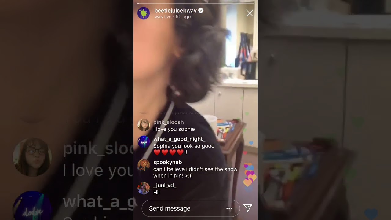 Beetlejuice the Musical Ig Story Takeover w/ Sophia Anne Caruso