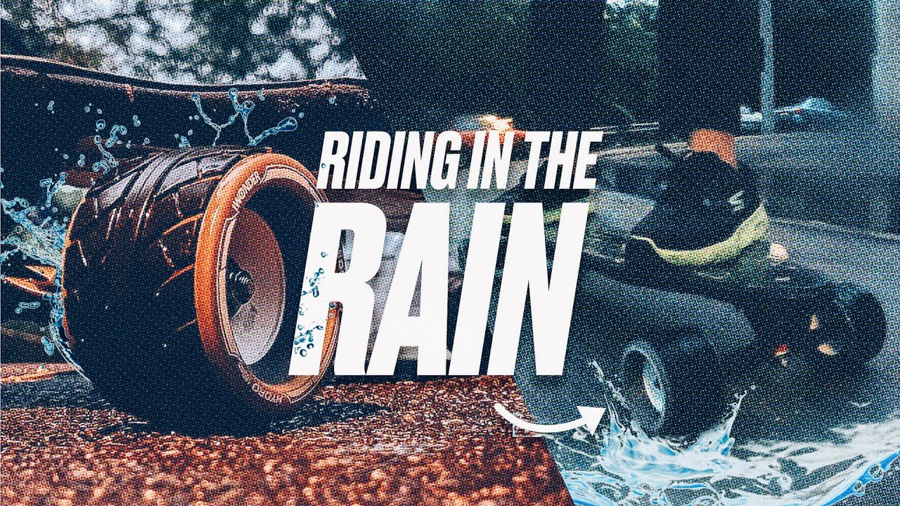 Riding Electric Skateboard in The Rain... Exway X1 Max + Hydrowheels! Review