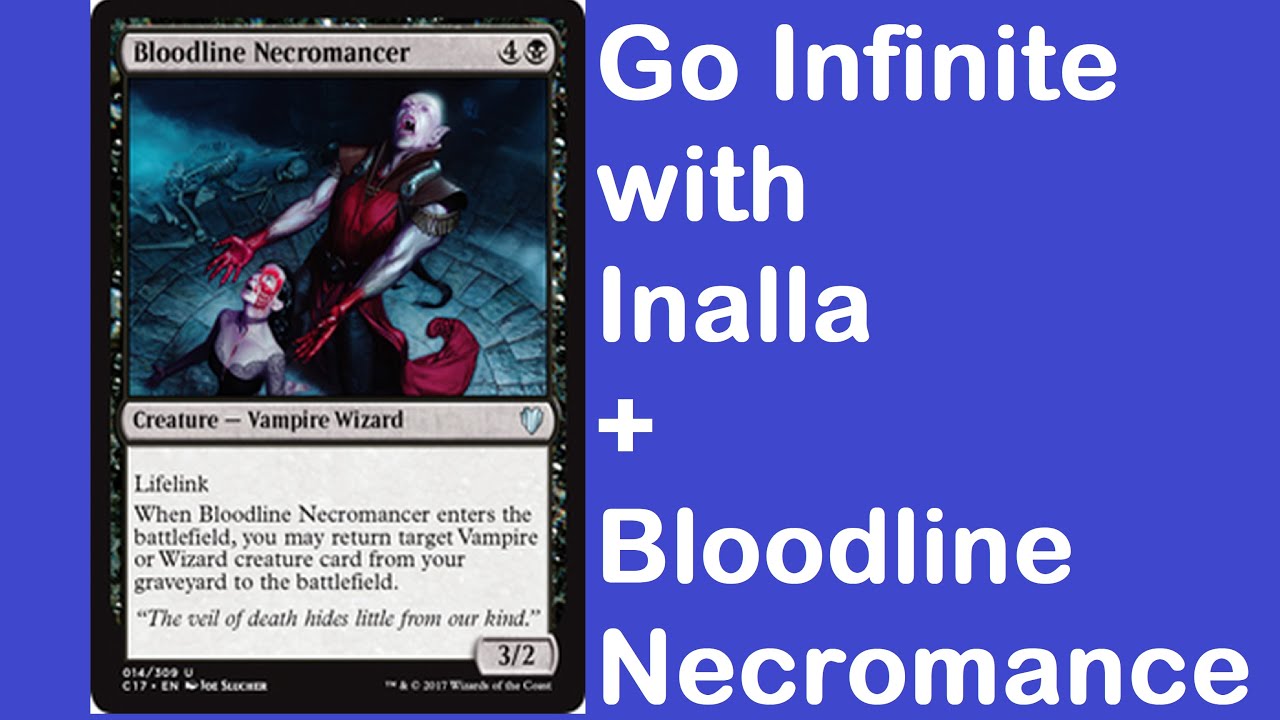 MTG Infinite Combo: Inalla, Archmage Ritualist + Bloodline Necromancer + Ashnod's Altar