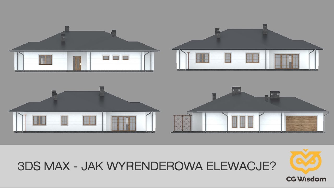 3ds Max - Vray Next  - Jak renderować elewacje? Tutorial, poradnik - CGWISDOM.PL