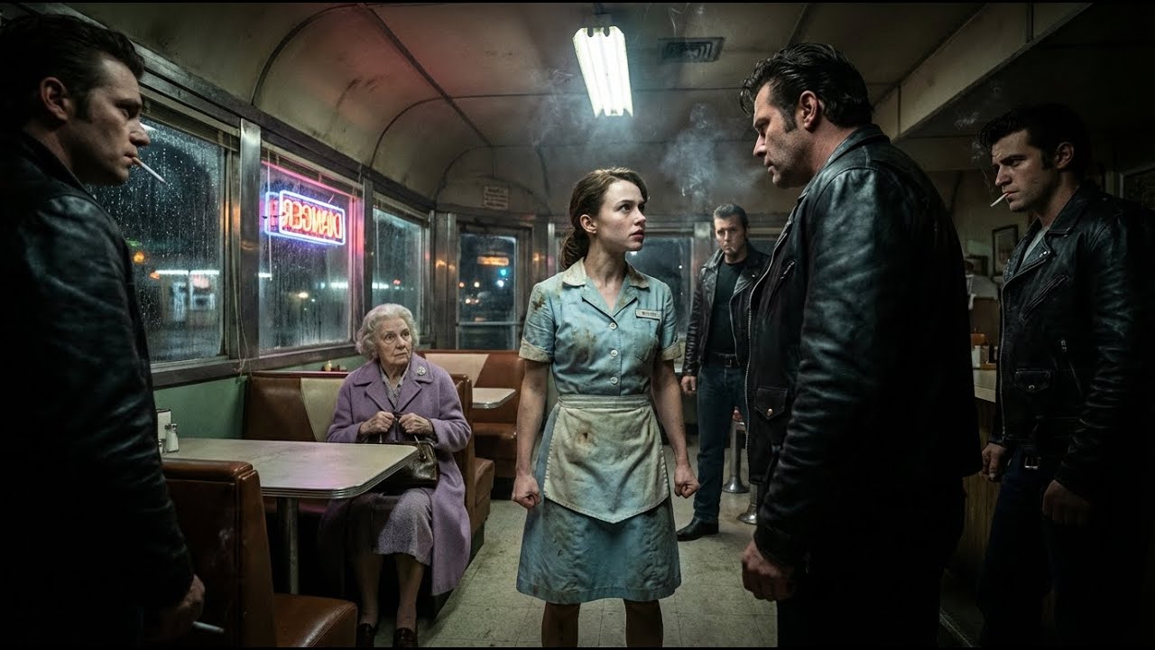 Shy Waitress Stands Up to a Gang for a Quiet Old Lady; The Next Day, the Entire Gang Disappears.