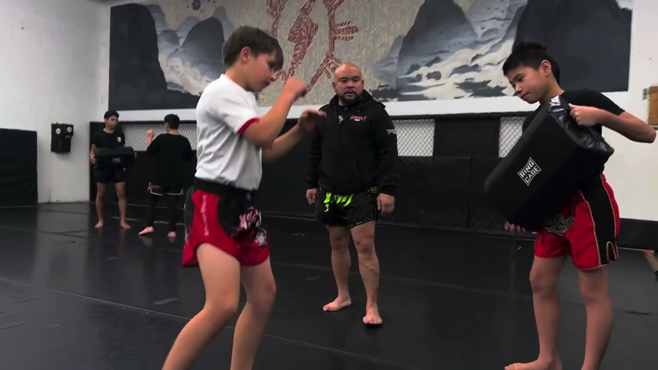Mastering the Teep & Leg Kick | Muay Thai Drill with Belton Lubas (Kids Class)