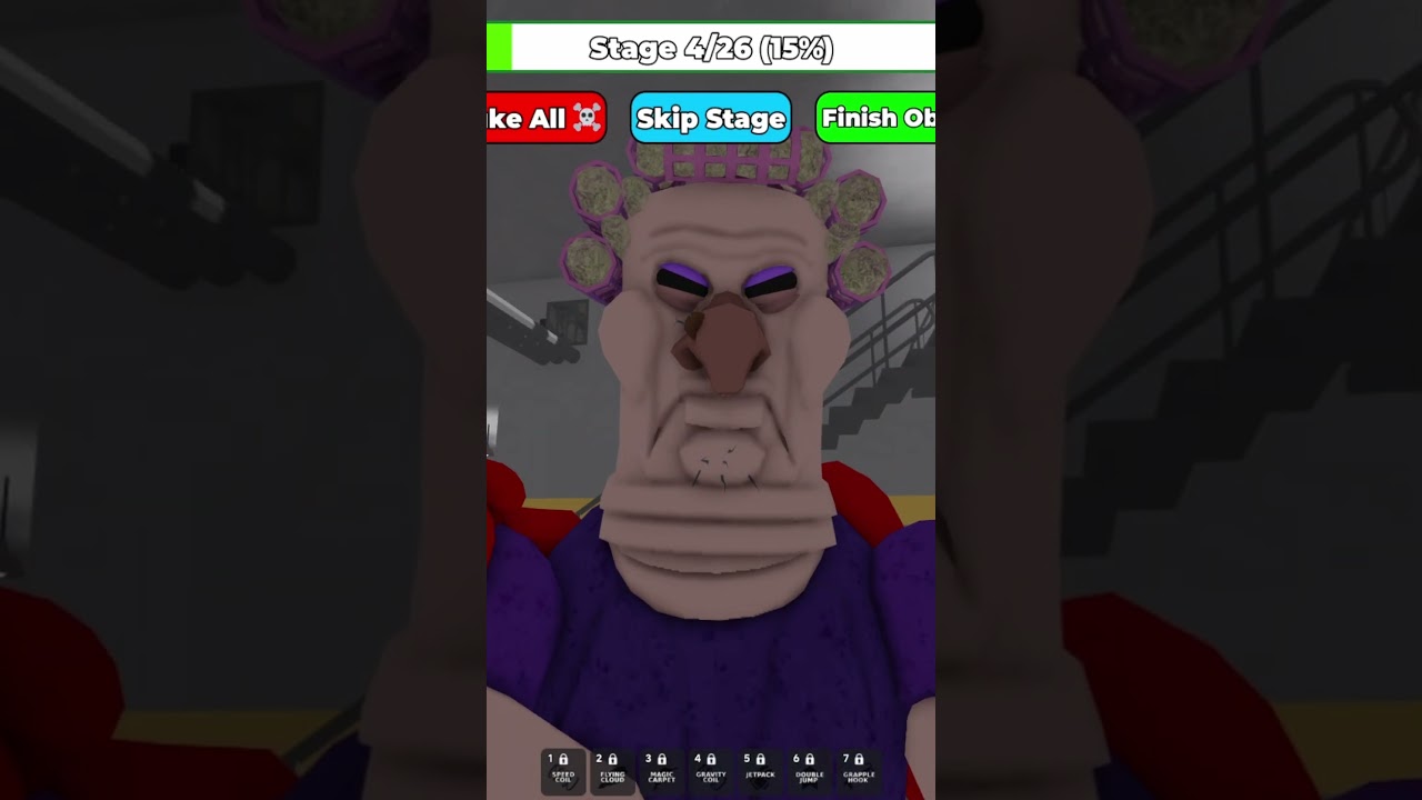 EVIL GRANDMA VS BOXER POLICE JUMPSCARE #roblox #jumpscare #scaryobby