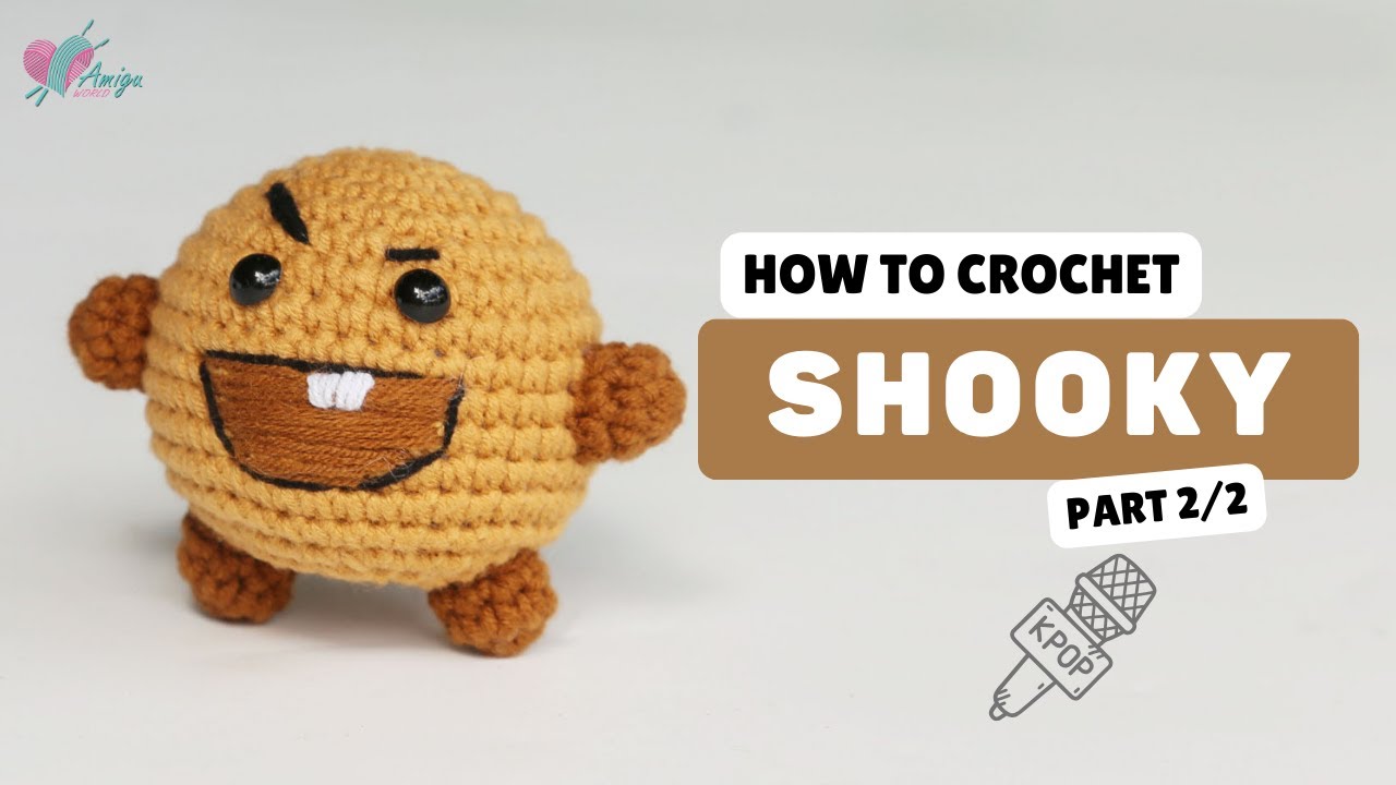 #472 | BT21 - Shooky Amigurumi (2/2) | Crochet Amigurumi | Beginner Tutorial |@AmiguWorldOfficial
