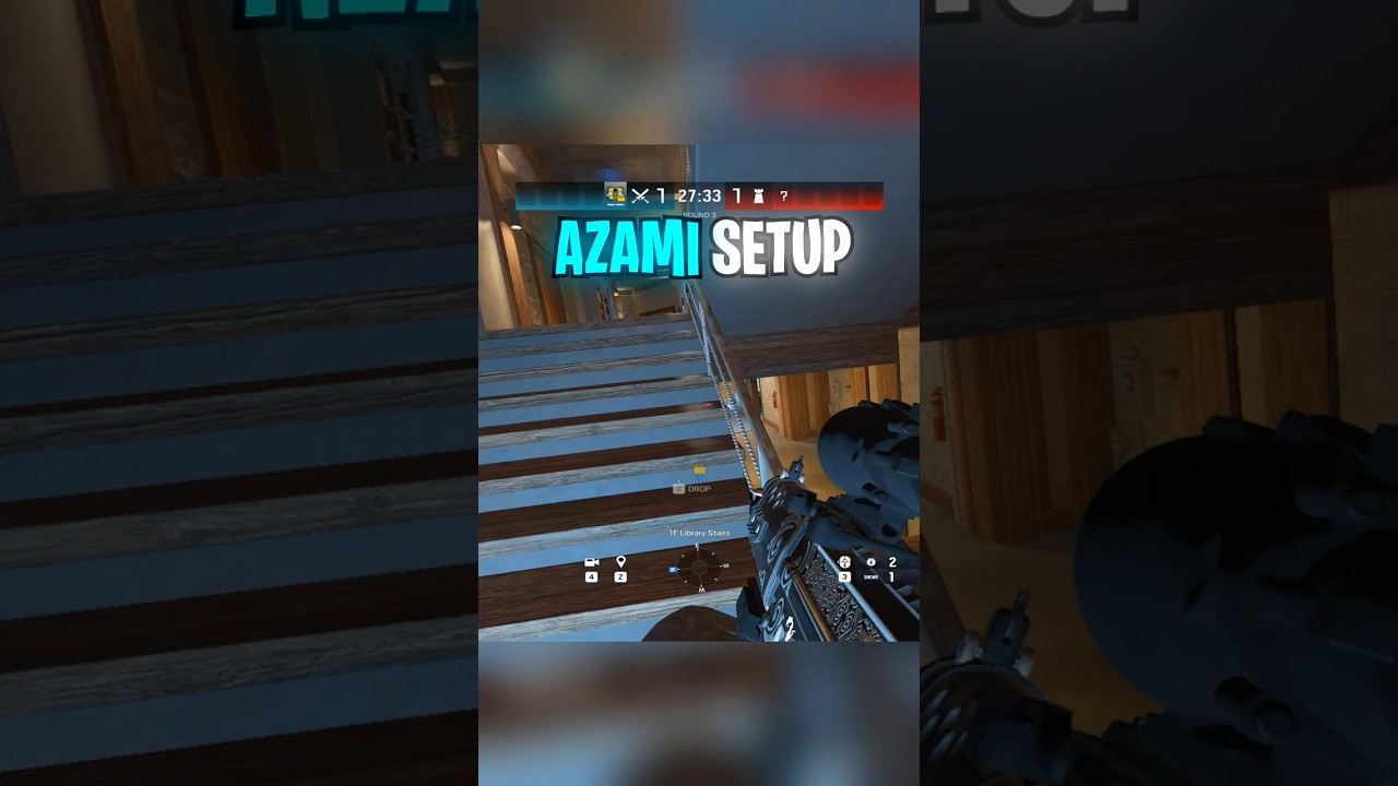 PRO AZAMI Setup = FREE WINS on Chalet ❄️   #rainbowsixsiege #r6s #r6tips #shorts