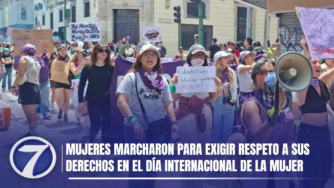 Mujeres marcharon para exigir respeto a sus derechos en el Día Internacional de la Mujer