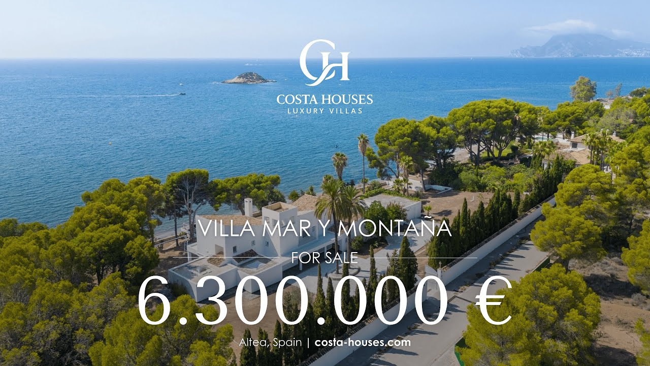 VILLA MAR Y MONTA&Ntilde;A &middot; UNREPEATABLE LUXURY BEACHFRONT ON THE FIRST LINE OF THE SEA IN ALTEA SPAIN