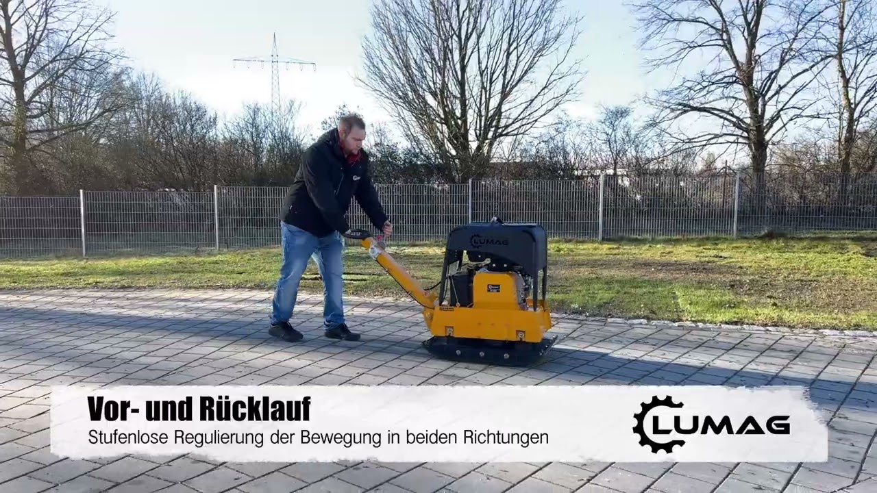Lumag Diesel-Rüttelplatte RPi38DE, reversierbar (38KN)