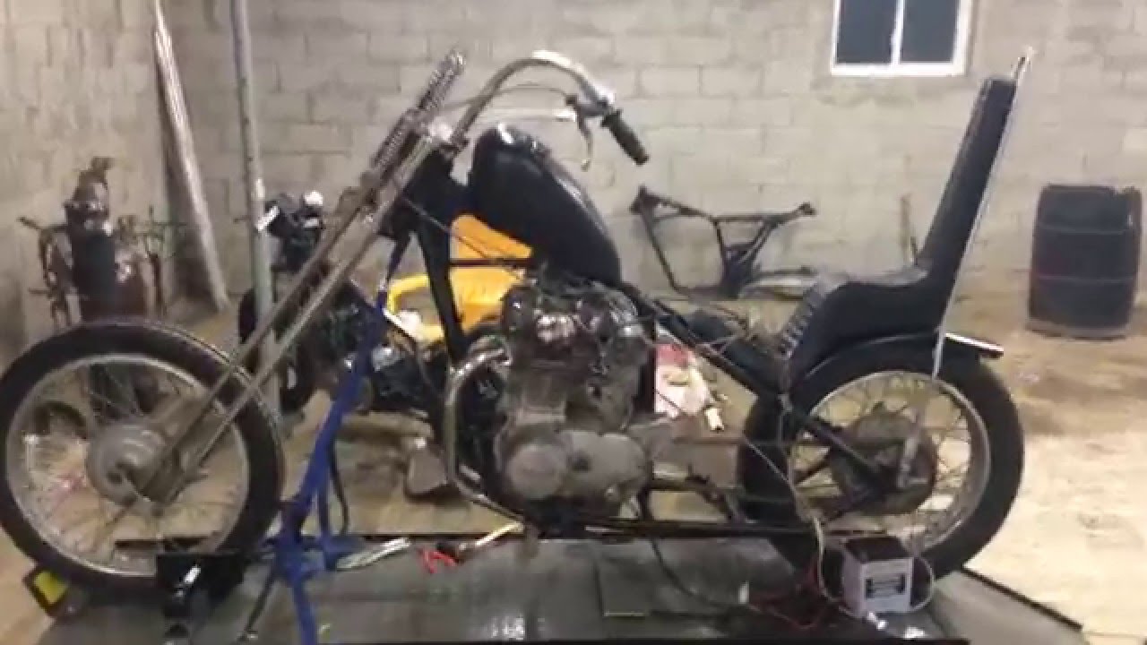 1971 XS650 chopper first start in 25 years