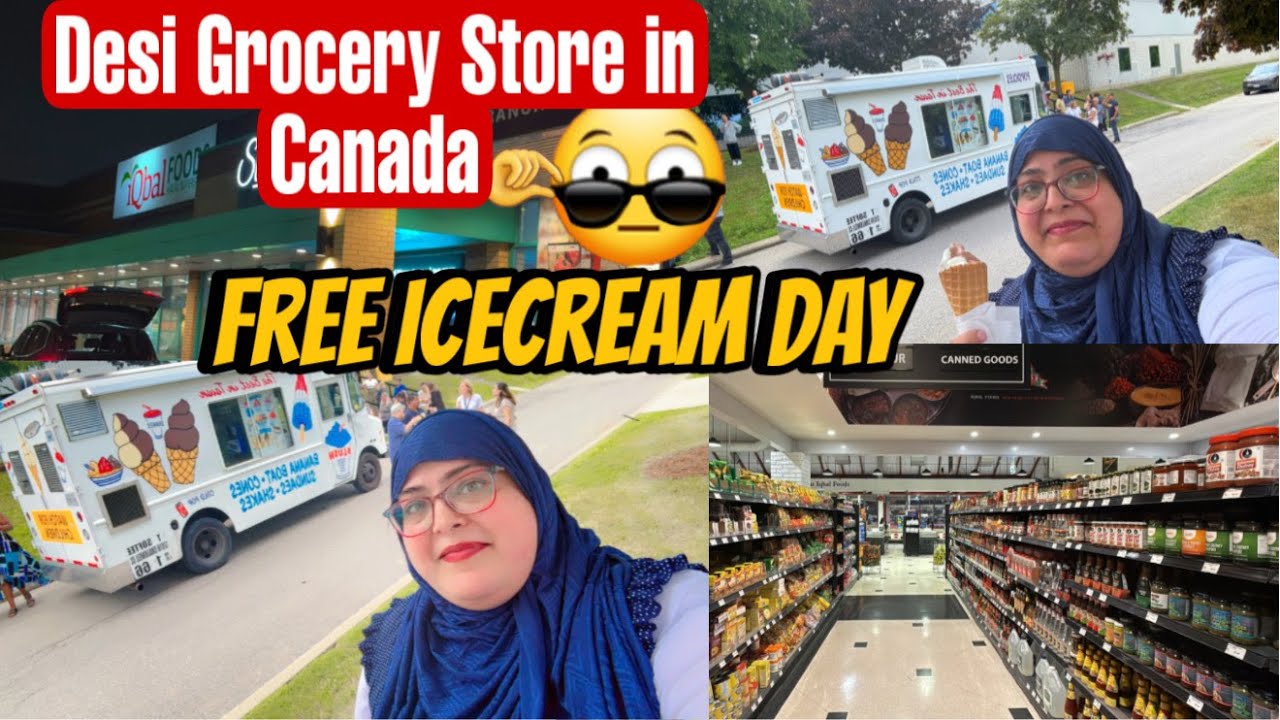 Desi Grocery Haul in Canada 🇨🇦🛒 | Free Ice Cream Day at Office 🍦| Single mom Life in Canada