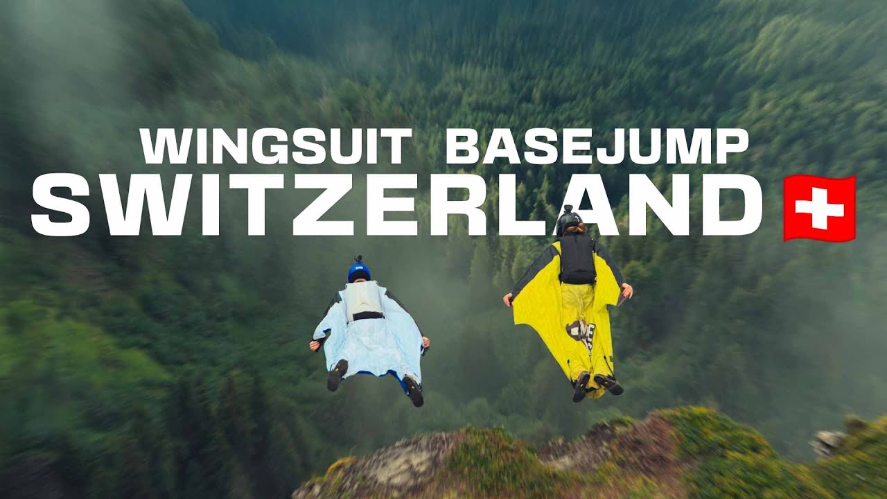 O esporte mais PERIGOSO do mundo! Base jump nos Alpes Suíços com wingsuit (Behind the Scenes - DJI)