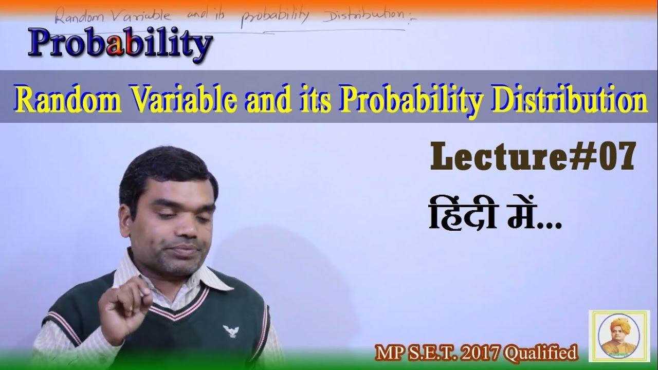 Probability - Random Variable and its Probability Distribution in hindi (Lecture 7)