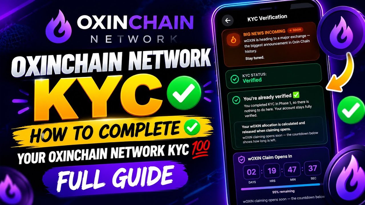 KYC В СЕТИ OXINCHAIN ✅ КАК ПРОЙТИ KYC В СЕТИ OXINCHAIN ✅ 💯 ПОЛНОЕ РУКОВОДСТВО