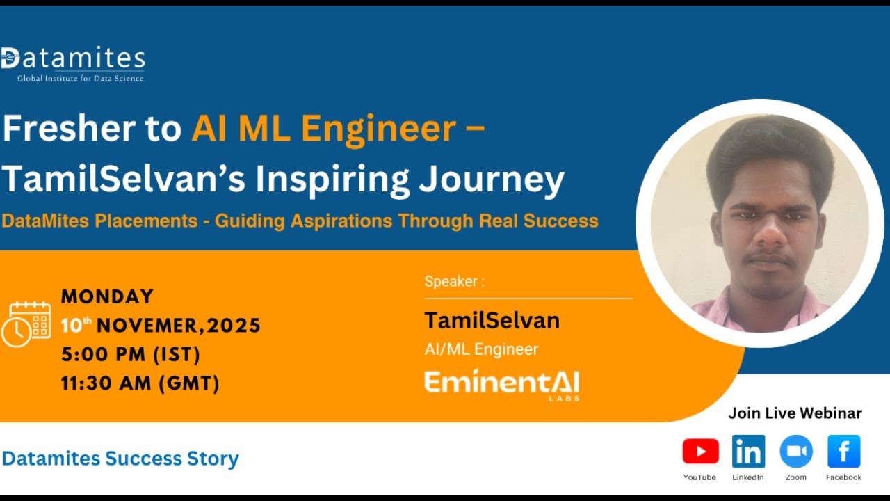 Fresher to AI ML Engineer &ndash; TamilSelvan&rsquo;s Inspiring Journey
