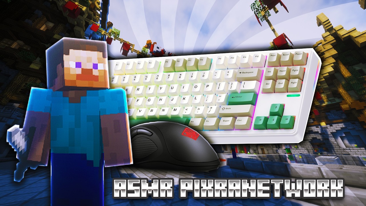 Creamy Keyboard & Mouse Sounds ASMR | Pixra Network Bedwars