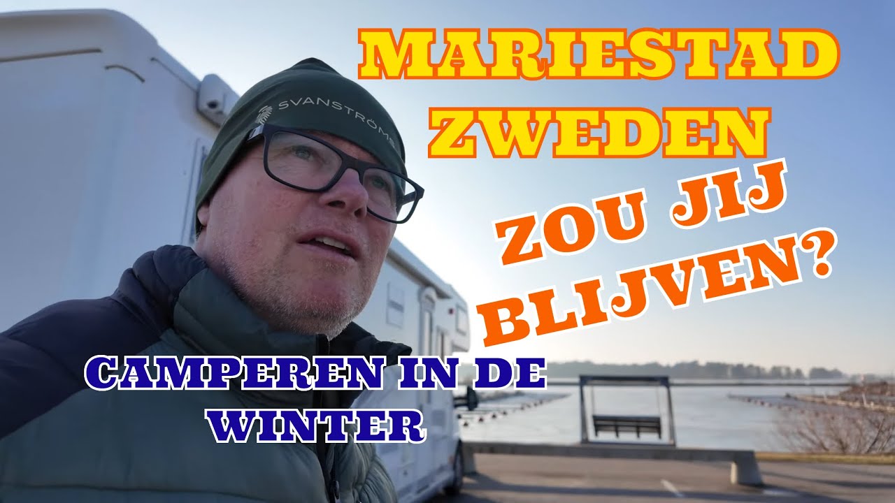 879 MARIESTAD ZWEDEN, CAMPEREN IN DE WINTER