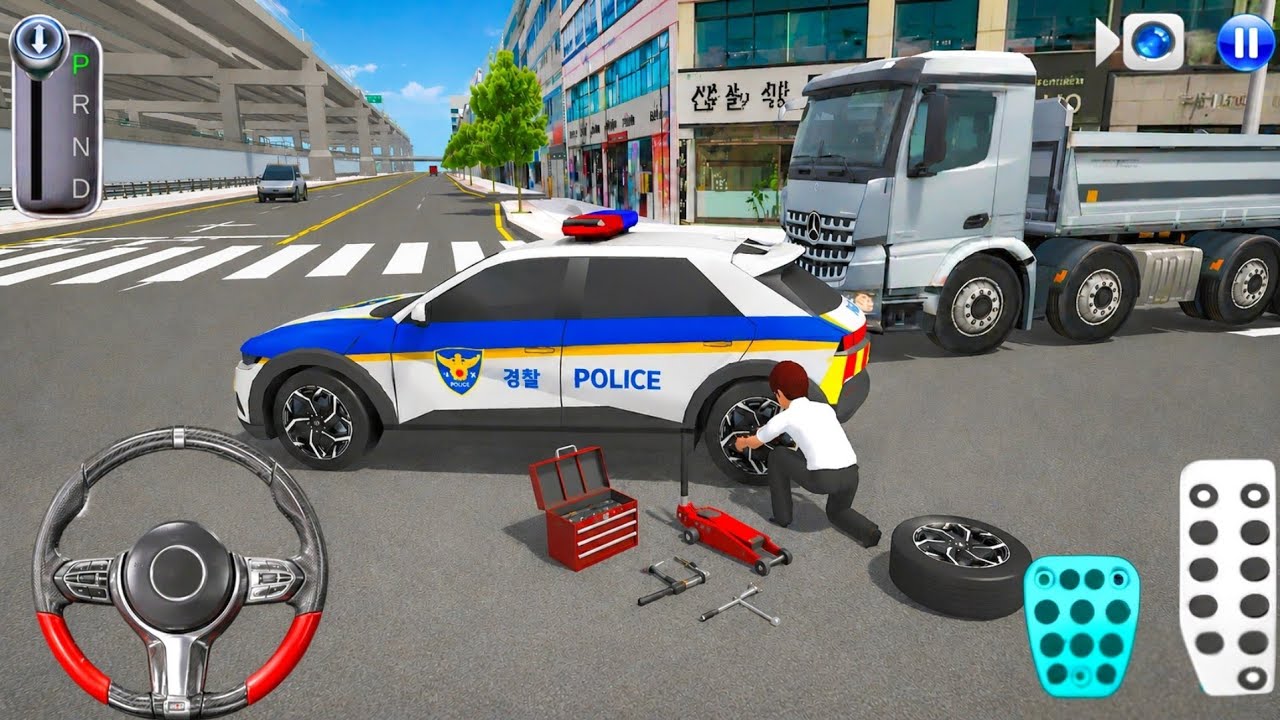 🚓 POLICE CAR REPAIR MISSION | 3D Driving Class 2026 | Police Car Driving Games |  GaMiNg WiTh ArYaN 