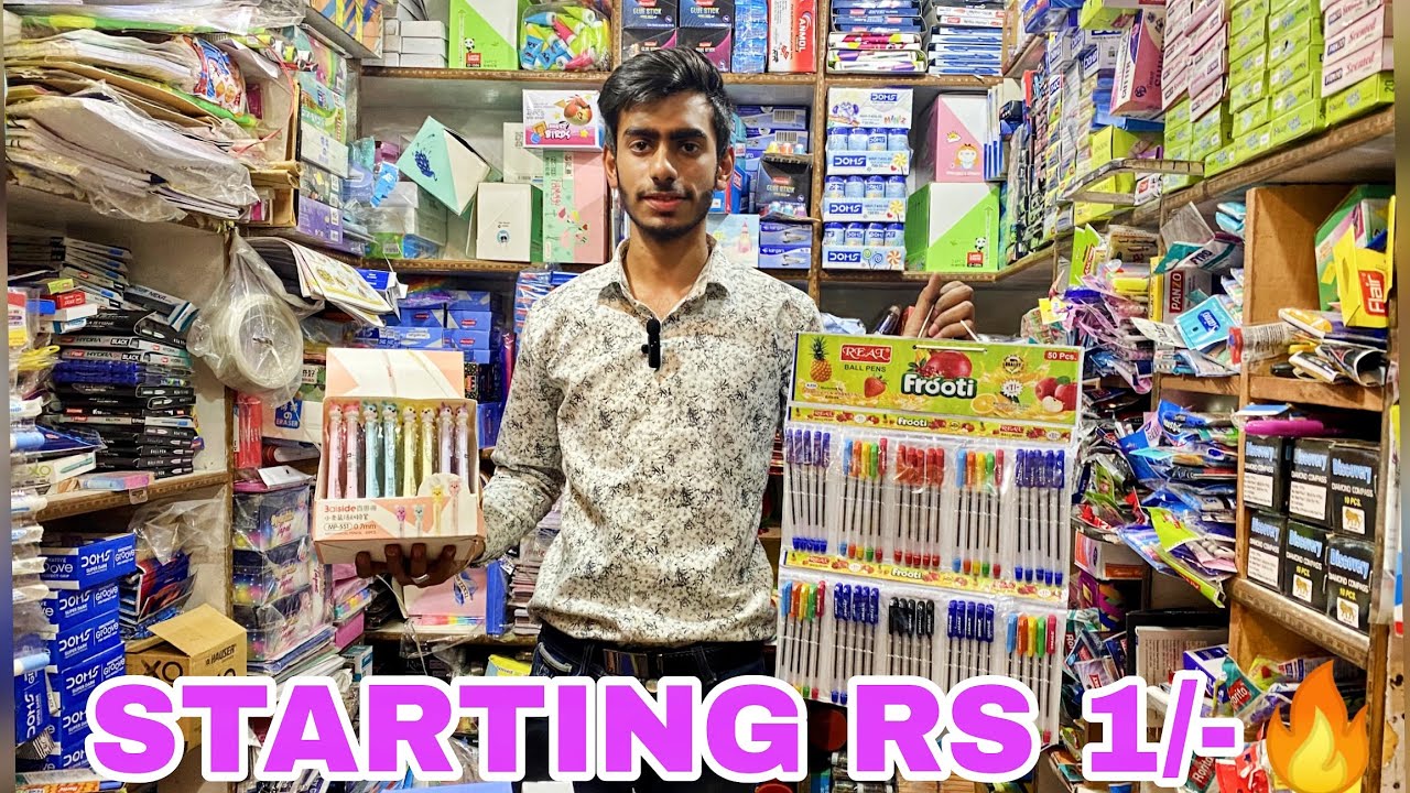 सिर्फ 1/- रूपये से शुरू🔥School Stationary Cheapest Items Wholesale market In Delhi SADAR BAZAR