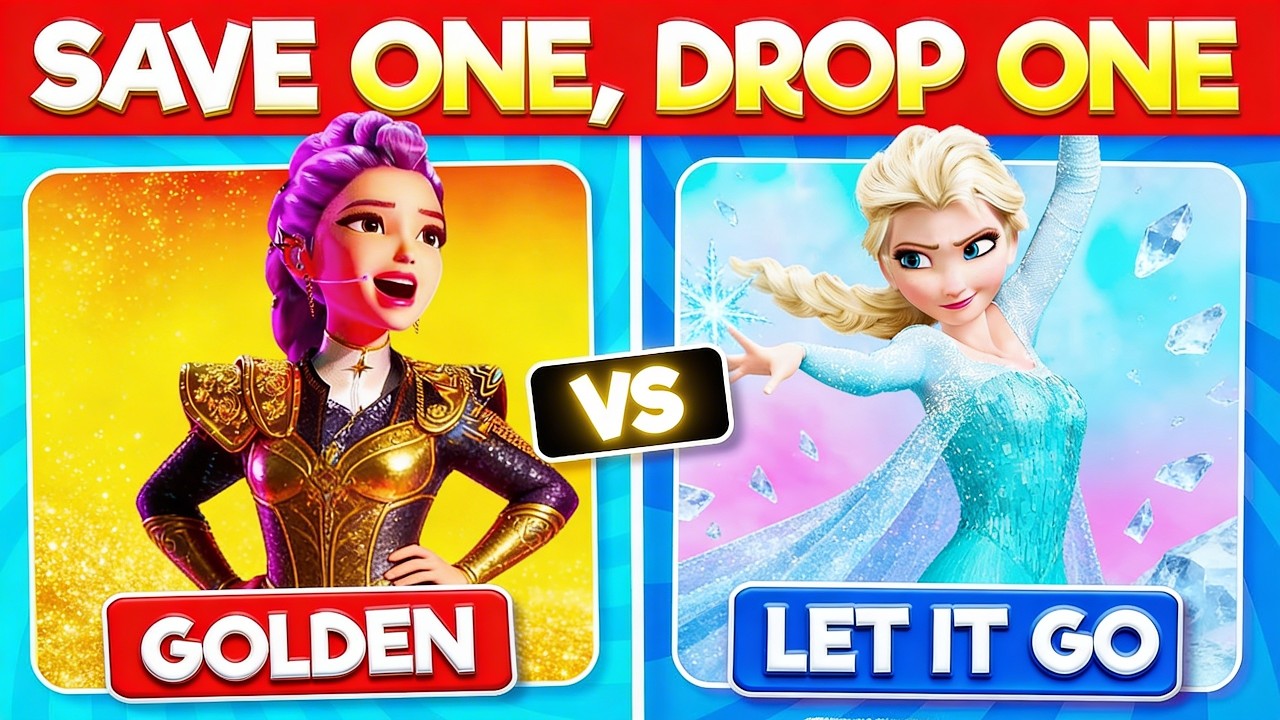 Спаси одну каплю одну 😱 Disney против K-Pop Охотников на демонов (Невозможный выбор!)