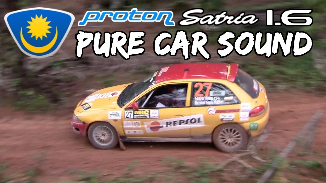 Proton Satria 1.6 Rally Car - Pure Car Sound