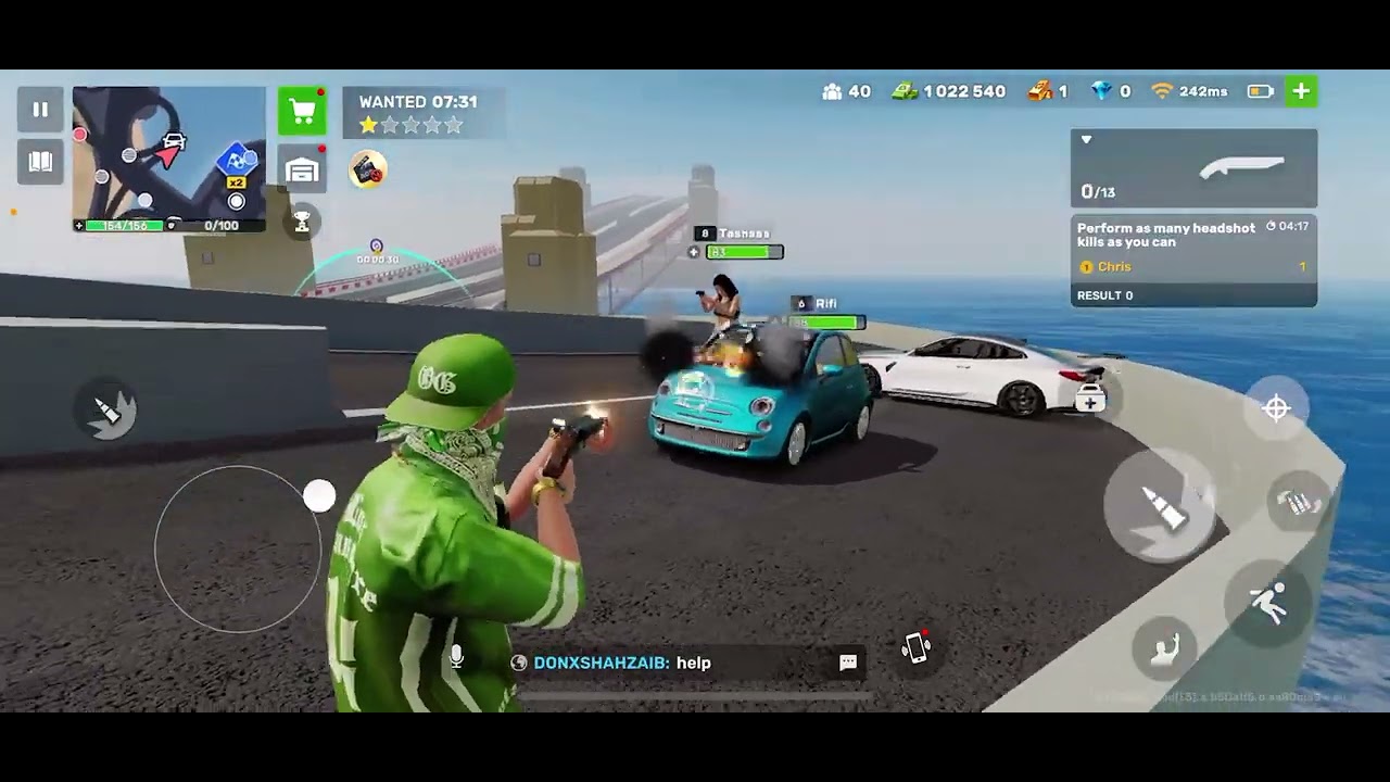 killing people and geting 5stars wanted
